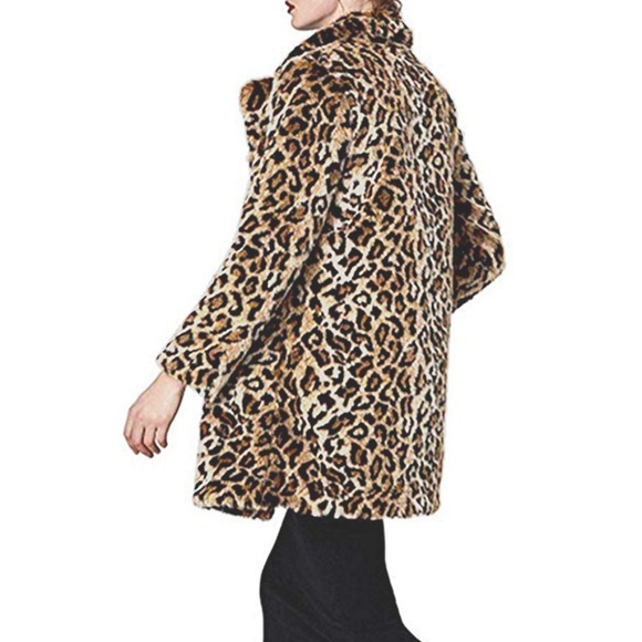 Women's Long Sleeve Parka Faux Fur Coat - Picture 2 of 5